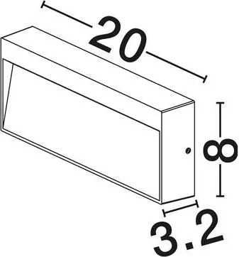 Mini Aplica perete exterior IP65, LED CCT Drat negru