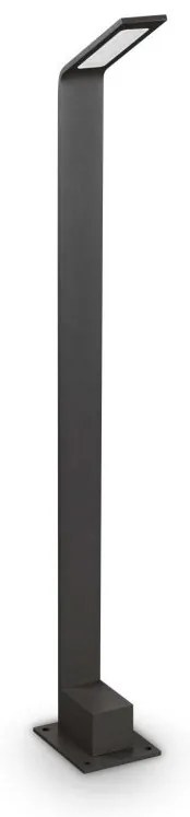 Stalp LED iluminat exterior modern Agos pt h80 4000k negru