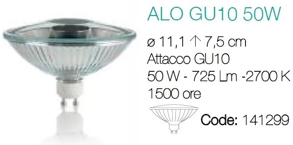 Bec halogen ALO GU10 ES111 50W 141299