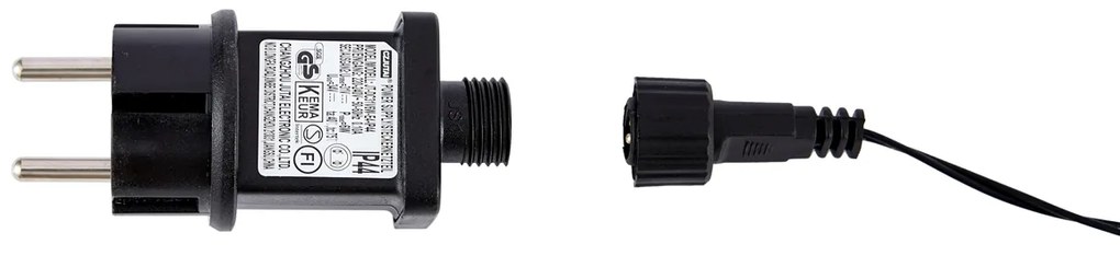 Brad de Crăciun negru cu LED IP44 - Brilli