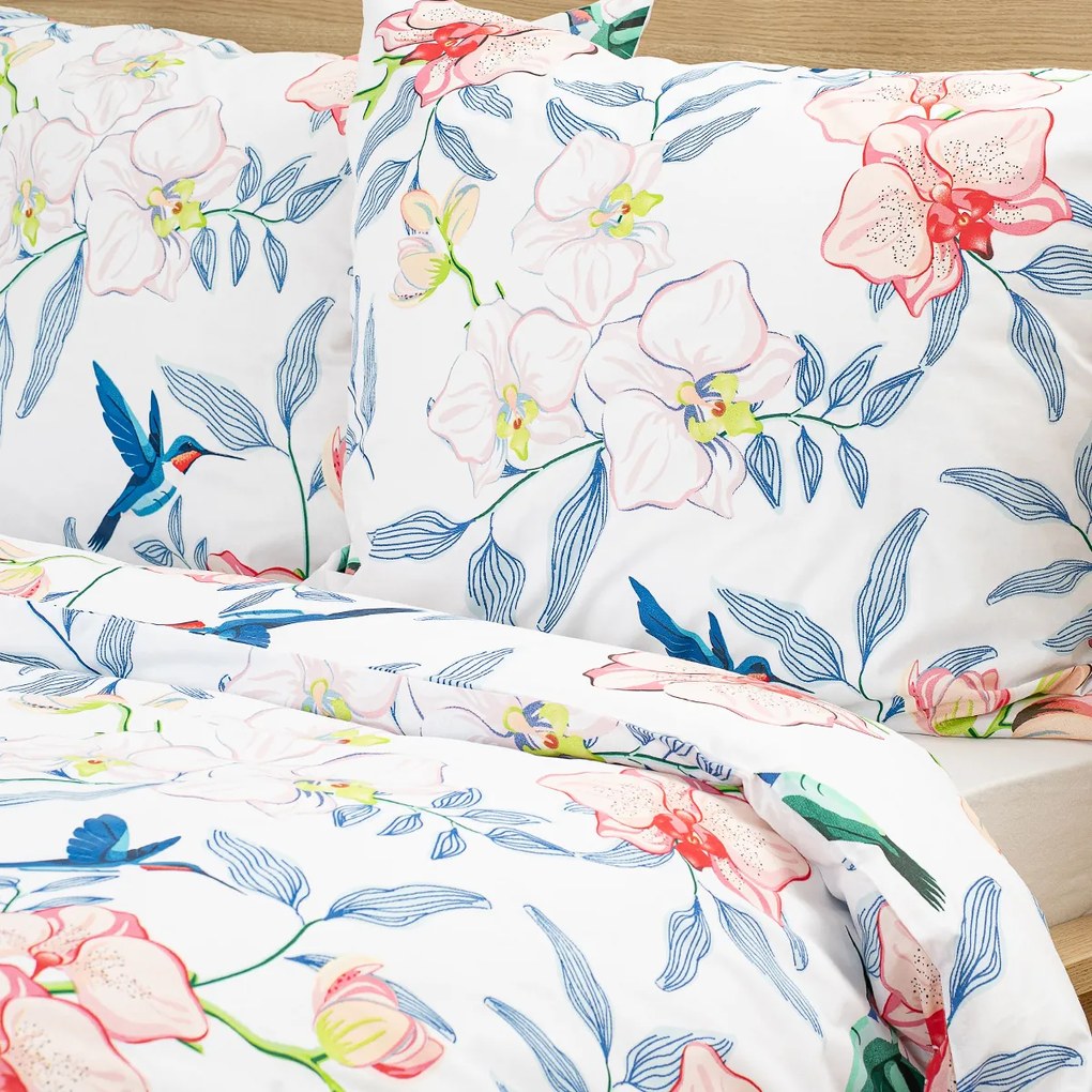 Lenjerie de pat din bumbac 4Home Orchid Paradise, 140 x 200 cm, 70 x 90 cm