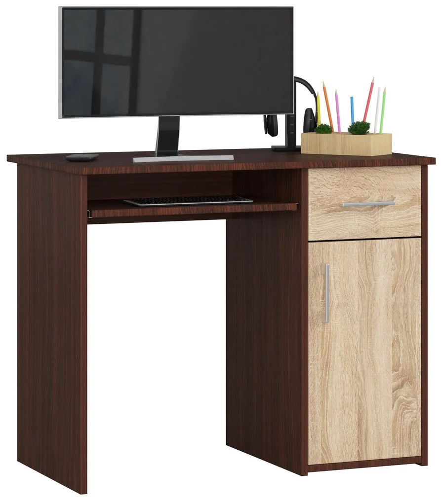 Masă PC Padma (wenge + Stejar sonoma). 1069707