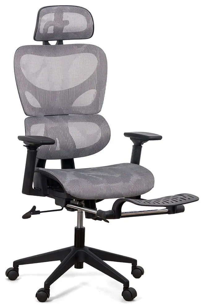 Scaun Ergonomic Multifunctional Cu Suport Lombar SYYT 9508 gri