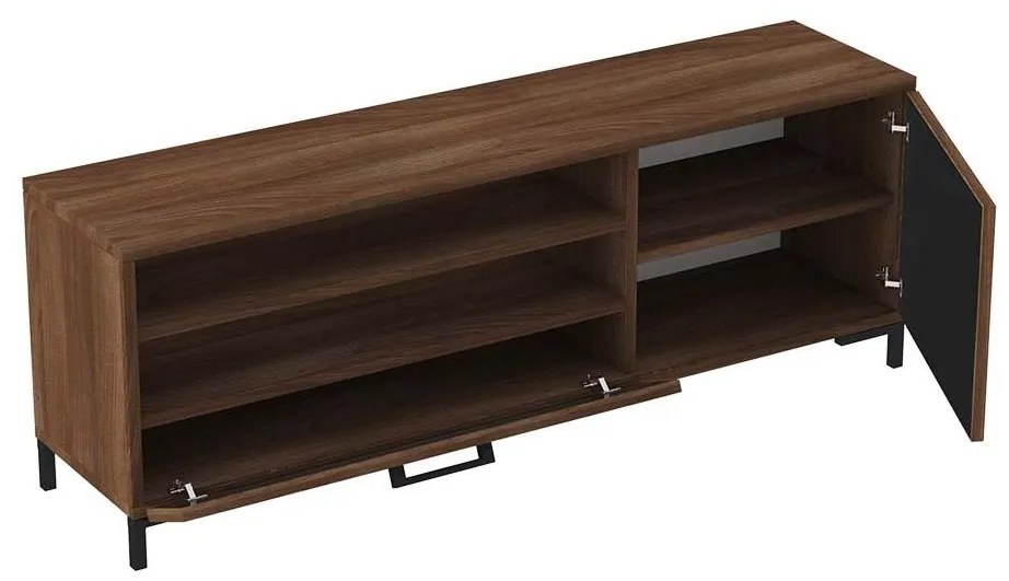 Masă TV Cascade (nuc + negru). 1098748