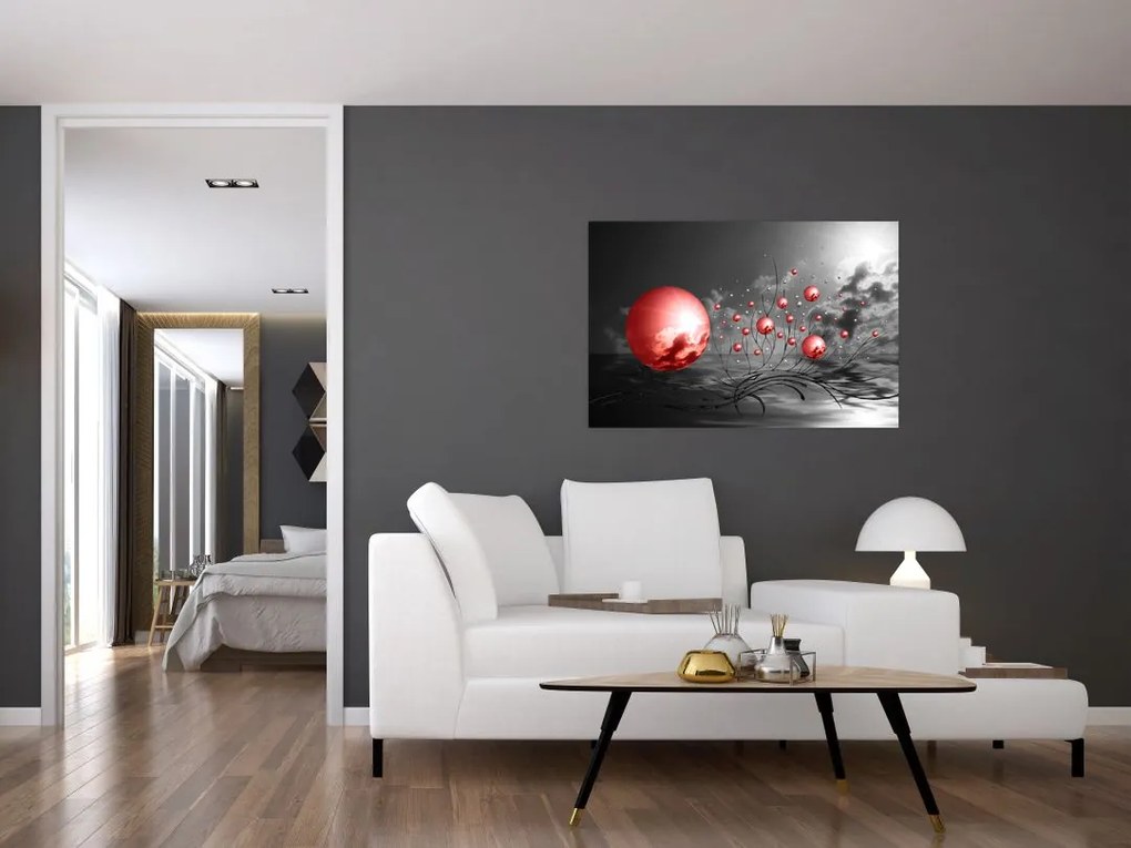 Tabloul bilelor roșii (90x60 cm)