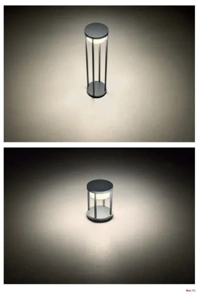 Redo 90676 - Lampă de exterior LED MAX, 15W, 230V, 2700K, 80 cm, IP65, antracit