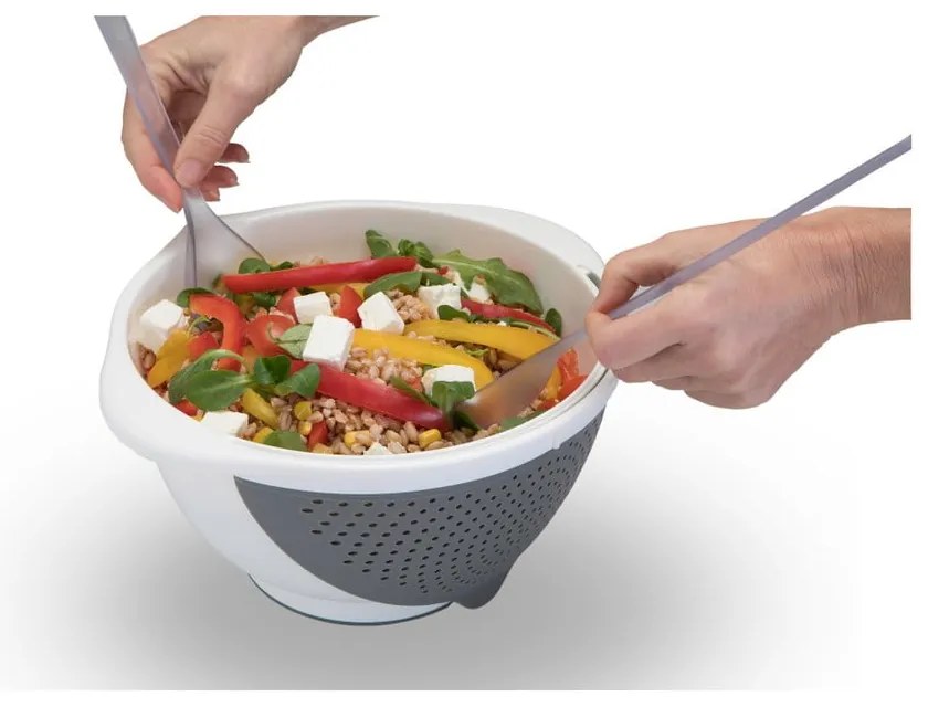 Bol cu strecurătoare 2 în 1 Metaltex, Ø 28 cm