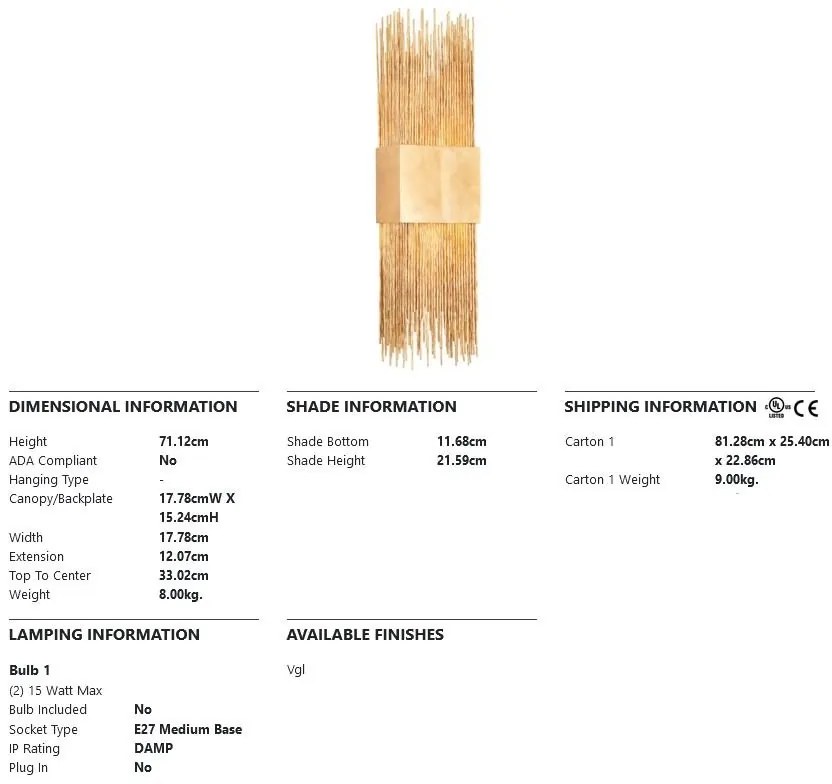 Aplica de perete LUX, design deosebit, SABINE