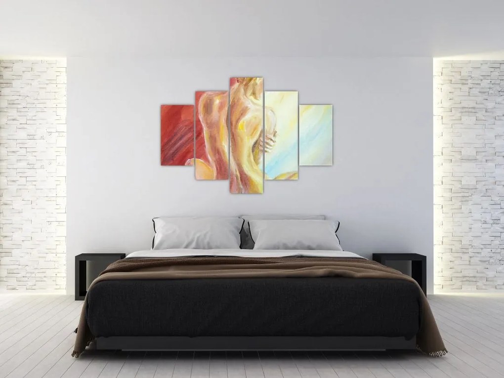 Tablou - Imaginea unei femei care se odihnește, pictură în ulei (150x105 cm)