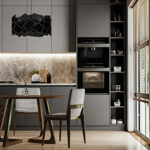 Lustră pe cablu CAMO 3xE27/15W/230V negru