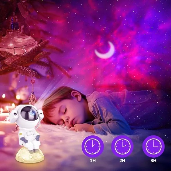 Proiector LED RGB 3în1 LED/5W/5V 3000/4000/6000K astronaut + telecomandă