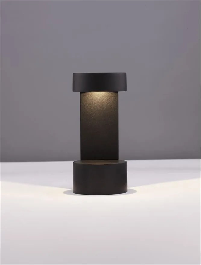 Stalp LED mic pentru exterior design modern IP54 Tala negru