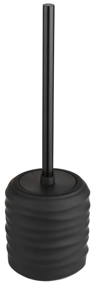 Perie de WC neagră din ceramică Illana – Wenko