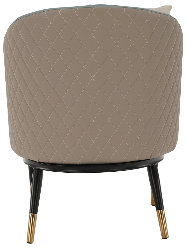 Fotoliu design, albastru/ bej, KALILA