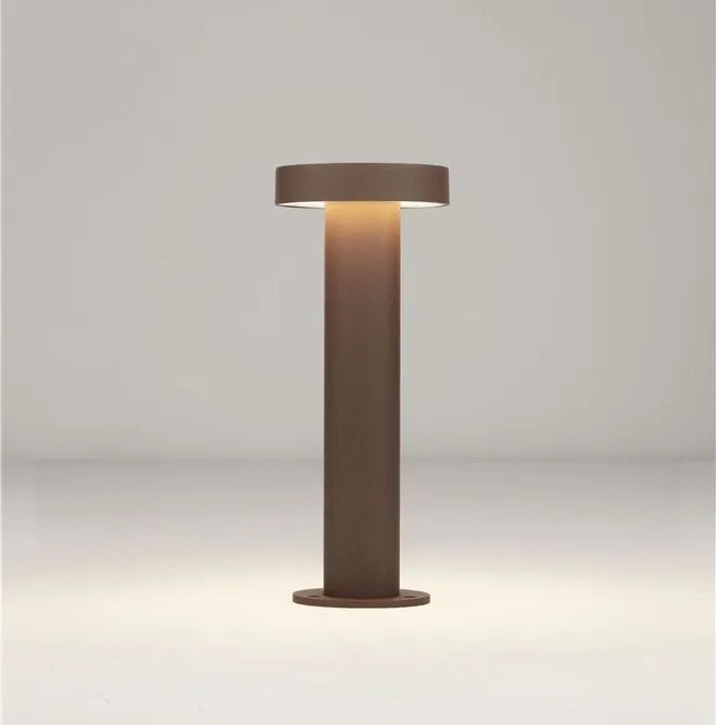 Stalp exterior IP65 LED 2700K GONG corten H-30cm