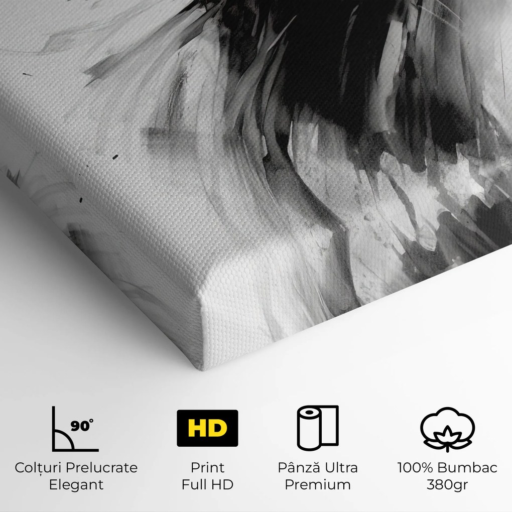 Tablou Canvas, 100x200cm, Dormitor si Living, Femei, Siluete, Dancing Woman Drawn