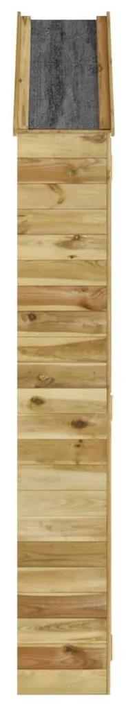 Magazie pentru unelte de gradina 107x37x220 cm lemn pin tratat 107 x 37 x 220 cm