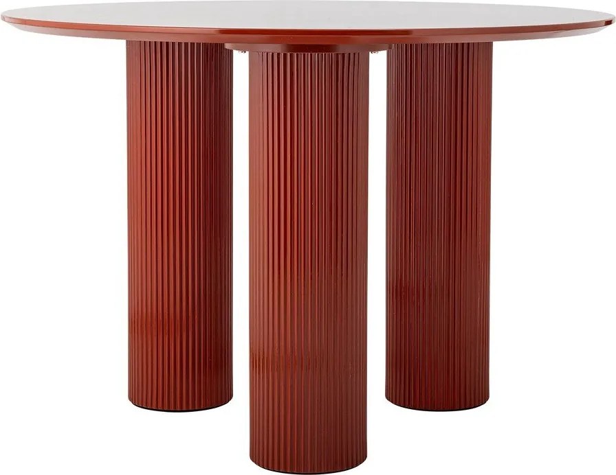 Masă de dining rotundă cu aspect lucios ø 110 cm Della – Bloomingville