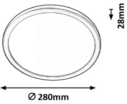 Rabalux 3358 - Plafonieră pentru baie LAMBERT LED/15W/230V IP44