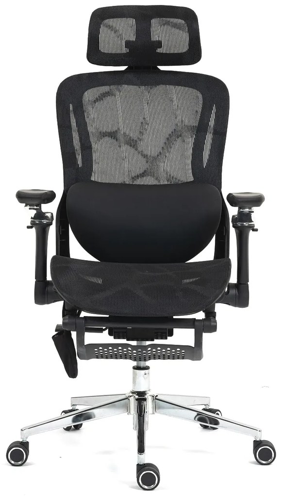 RHYTHM PRO Scaun ergonomic cu funcție Rhythm, sezut Translatie, cotiere 6D, Suport lombar ajustabil, Mesh, Negru