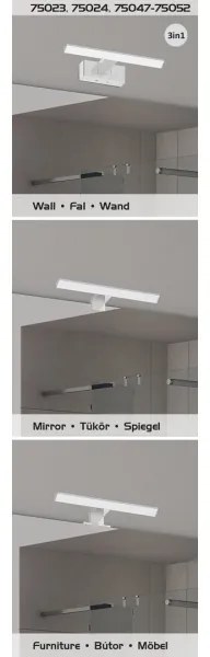 Rabalux 75049 - Aplică LED pentru oglindă de baie OLIRO LED/9W/230V IP44 60 cm crom