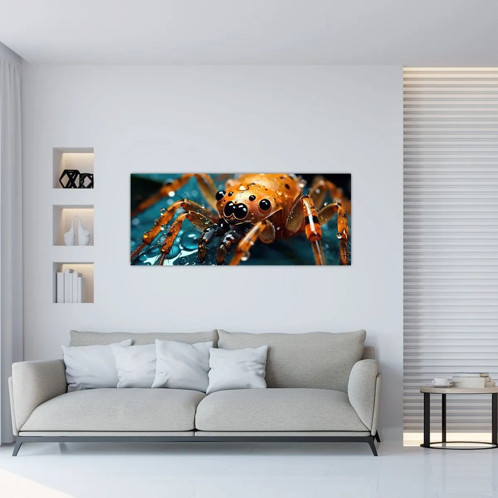 Tablou - Detaliu de păianjen (120x50 cm)