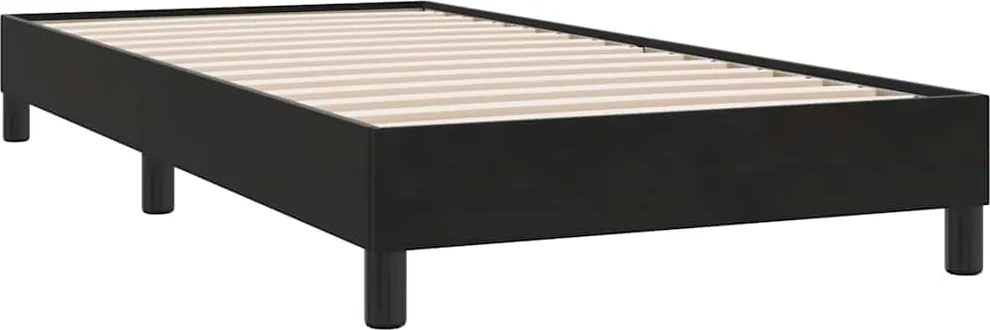 vidaXL Cadru de pat fără saltea, negru, 90x210 cm, catifea