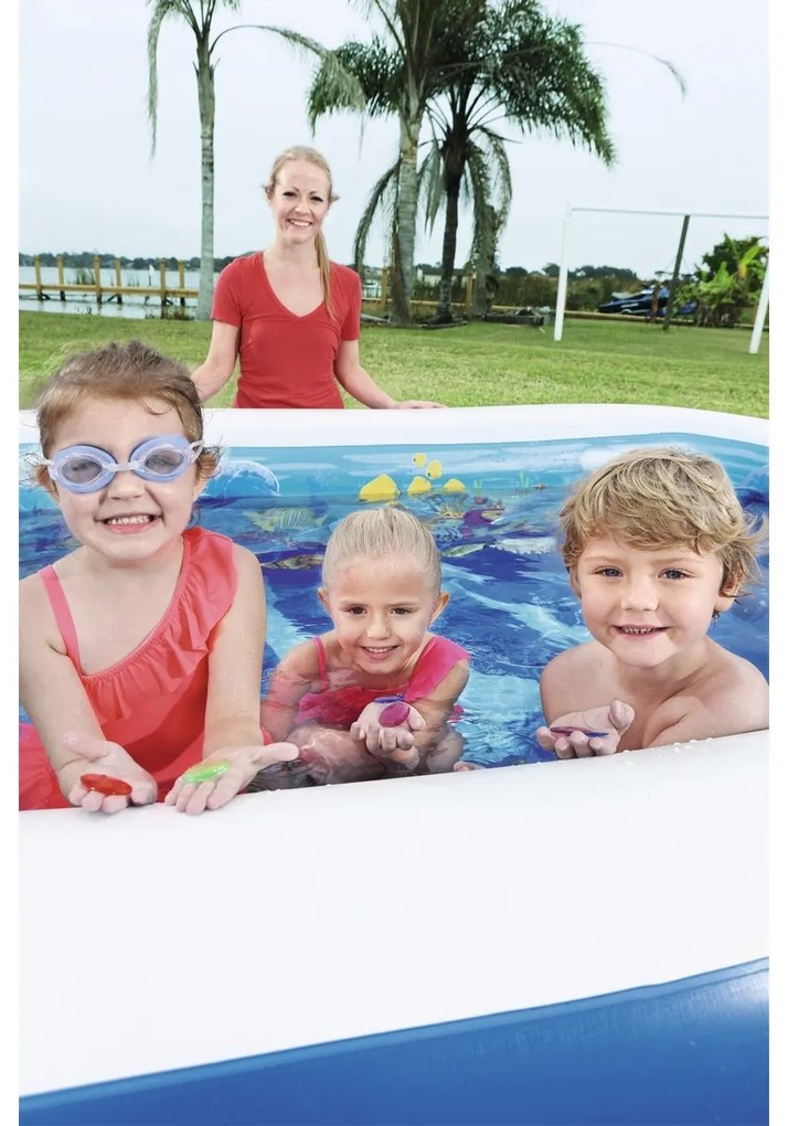 Piscină gonflabilă Bestway Lumea marină 3D, 262 x 175 x 51 cm