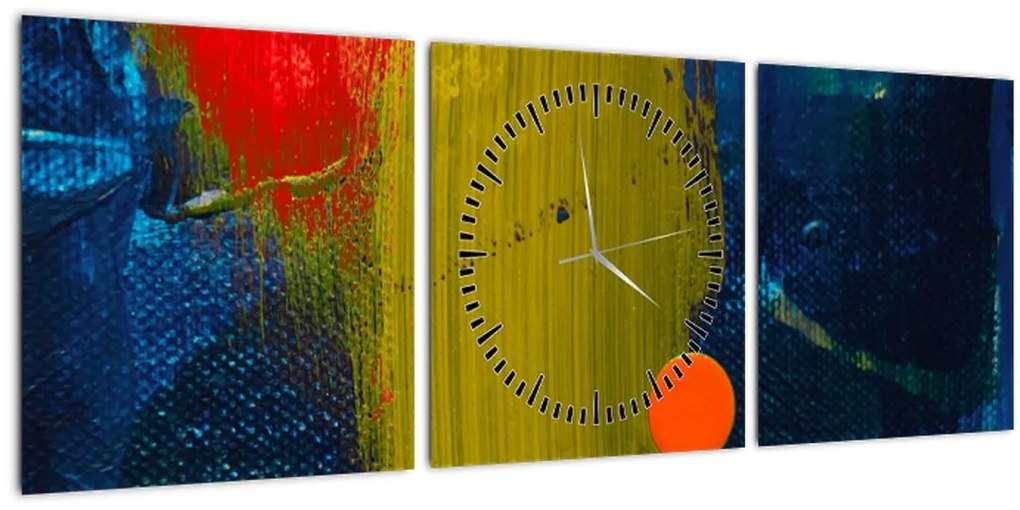 Tabloul culorilor (cu ceas) (90x30 cm)