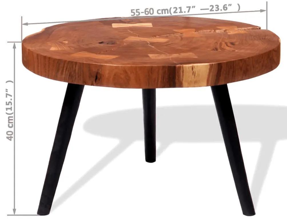 Masa bar model busteni, lemn masiv de acacia (55-60) x 110 cm