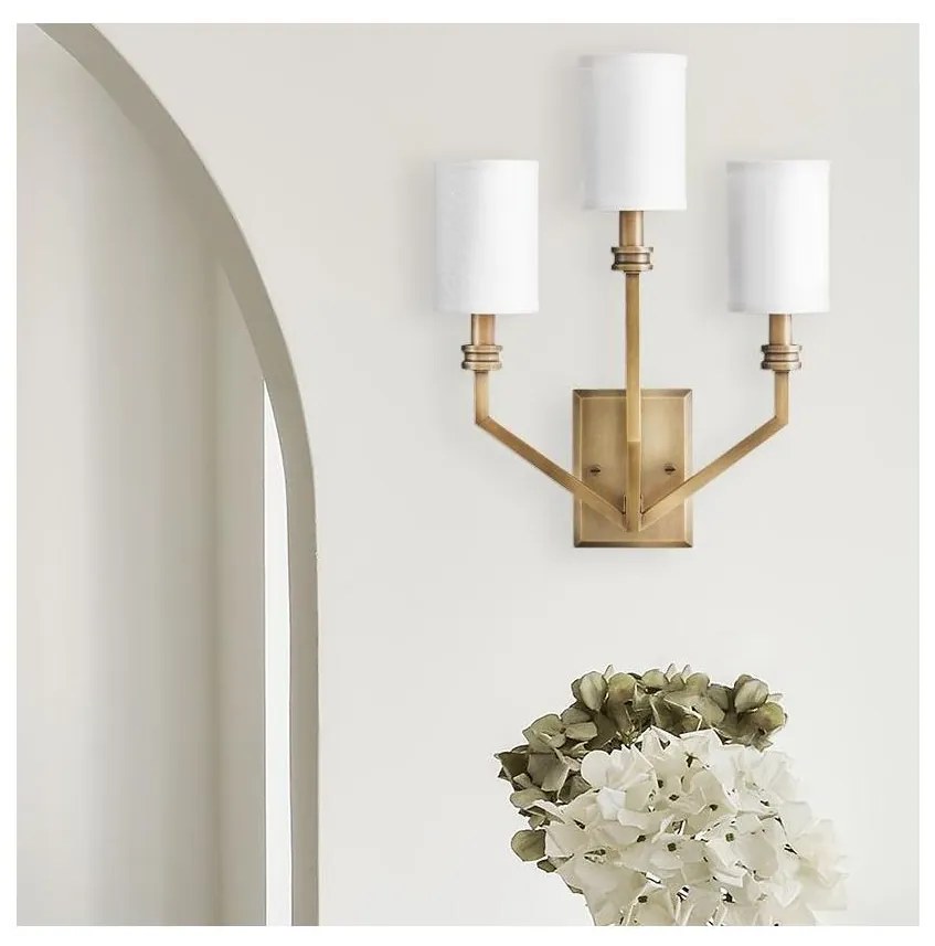 Hinkley HK-MOORE-WB3-HB - Aplica de perete MOORE 3xE14/40W/230V aurie