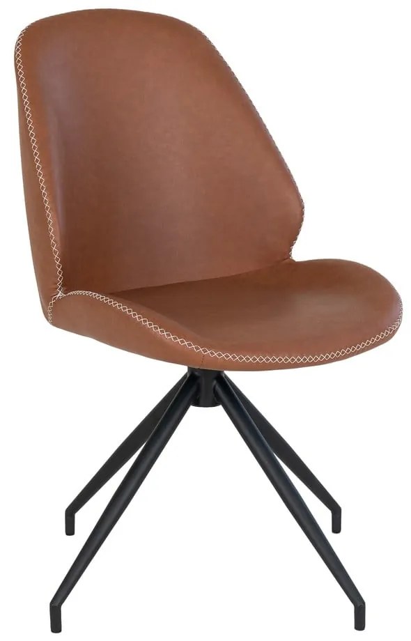 Scaune de dining maro coniac 2 buc. Monte – House Nordic