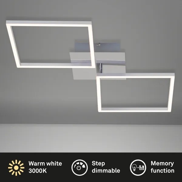 Plafonieră LED dimabilă Briloner 3182-018 FRAME 2xLED/15,5W/230V