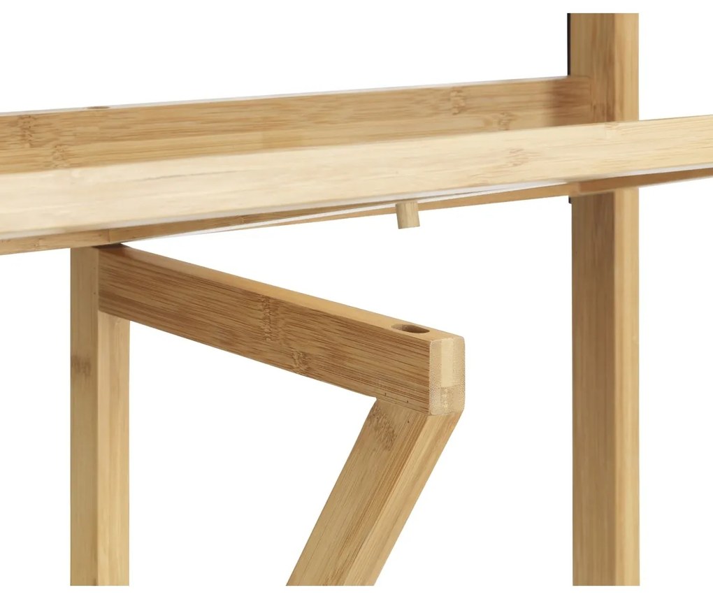 Wenko Măsuță suspendată pentru balcon din bambusWaikiki, 64 × 44 × 65 cm