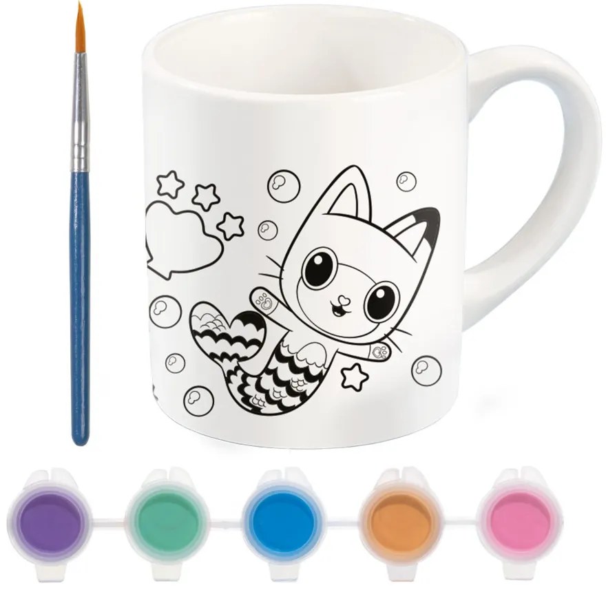 Gabby's Dollhouse Cats cană de porțelan pictabilă 235 ml în Cutie Cadou