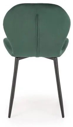 Set 4 scaune K538 velvet verde
