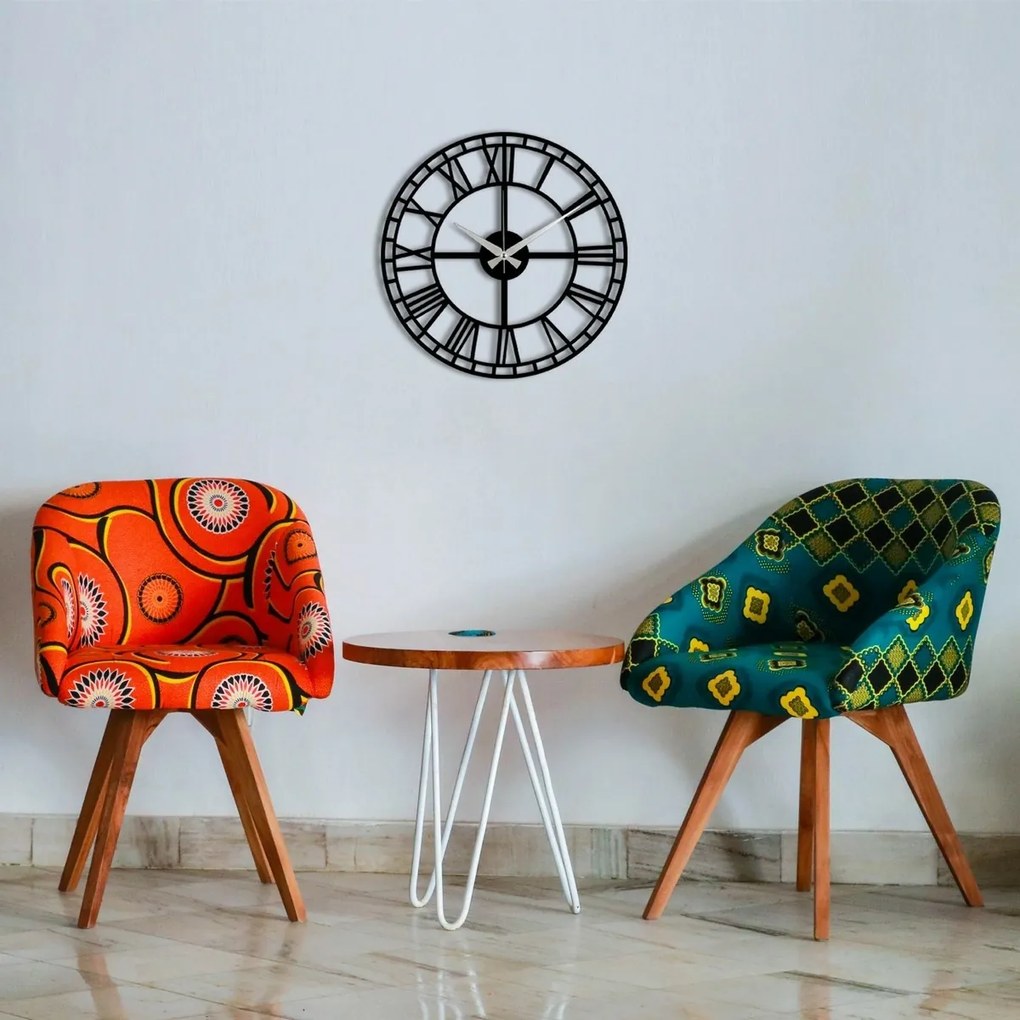 Ceas de perete Enzoclock - S002 Black , 48 x 48 cm