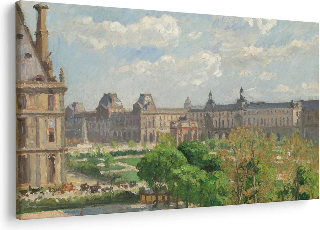 Tablou - Camille Pissarro, Place du Carrousel, Paris, reproducere (90x60 cm)