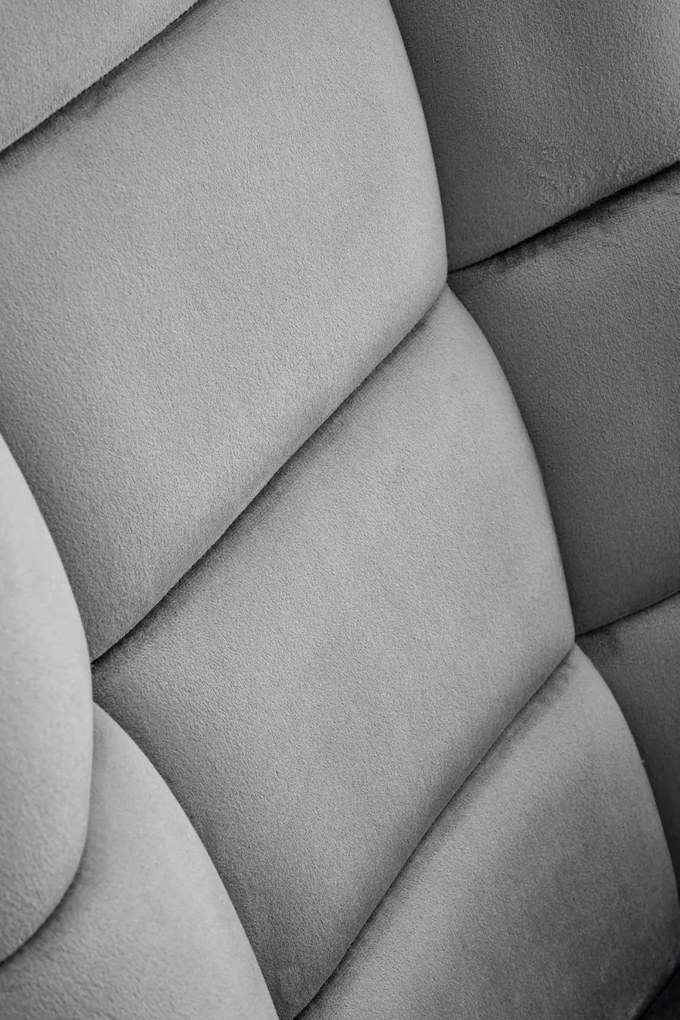 Fotoliu tip balansoar Bazalto velvet gri H92 cm