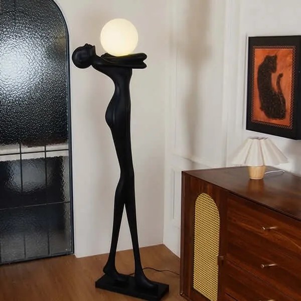 Immax 08811XL - Lampă de podea SILUETTE 1xE27/25W/230V 175 cm Femeie