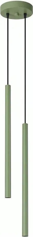 Sollux SL.2134 - Lustră suspendată pe cablu PASTELO 2xG9/8W/230V verde