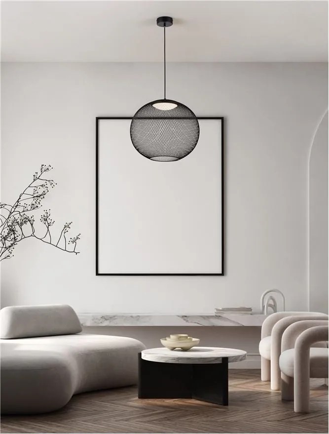 Pendul LED stil modern decorativ BRUME D-46cm