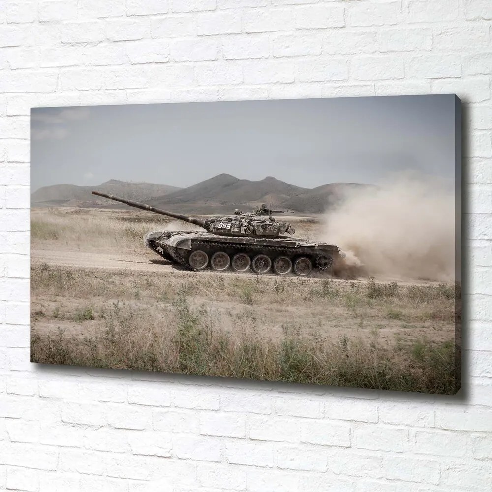 Tablou pe pânză Tank în deșert