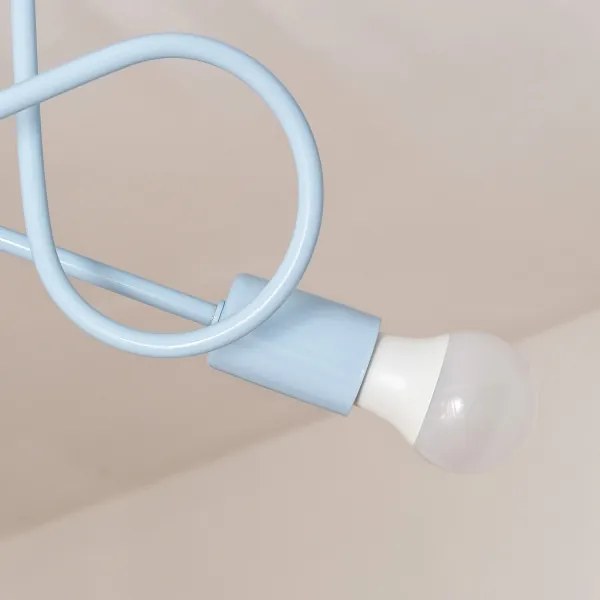 Lustru aplicat OXFORD, 2xE27/15W/230V, albastru