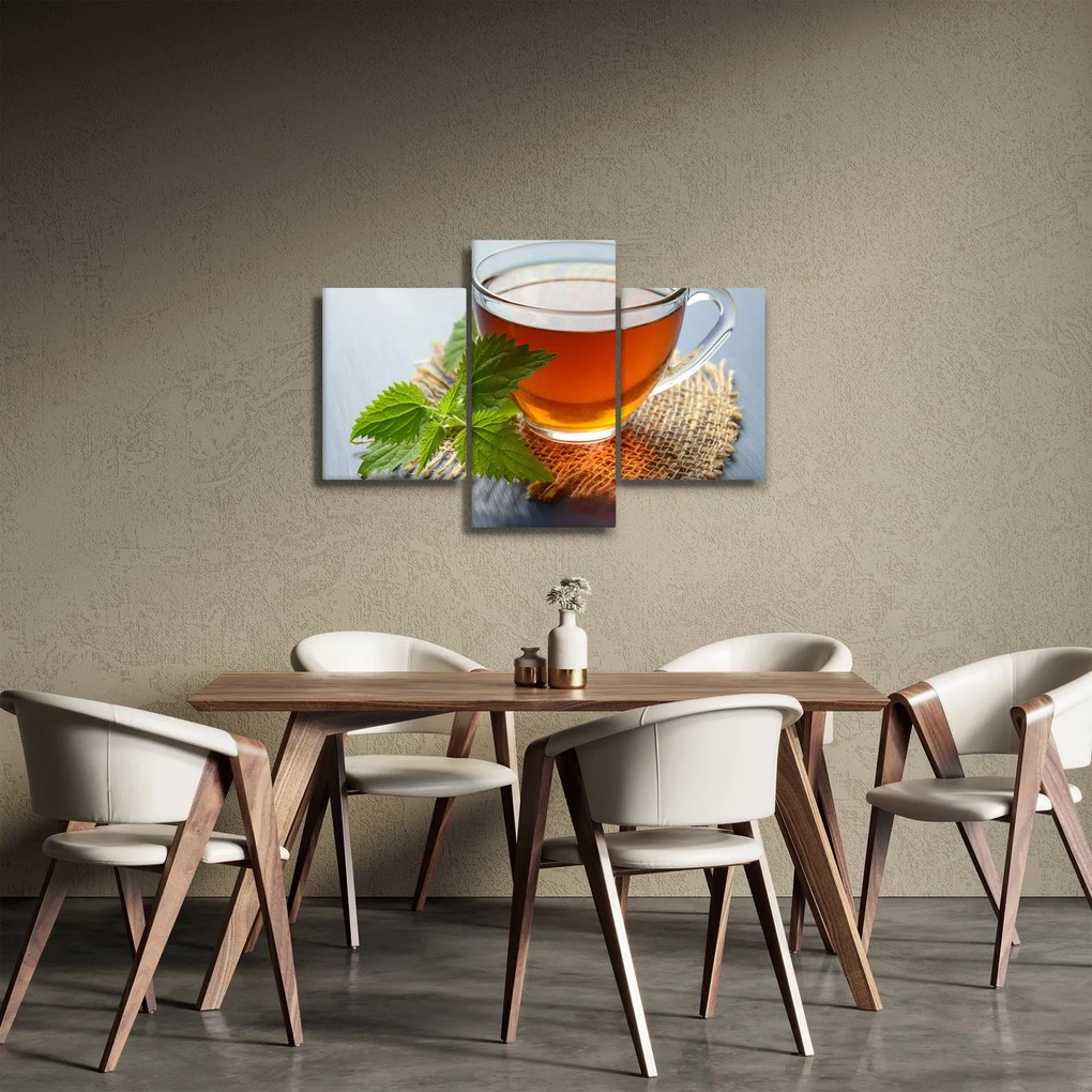 Tablou cu ceașca cu ceai (90x60 cm)