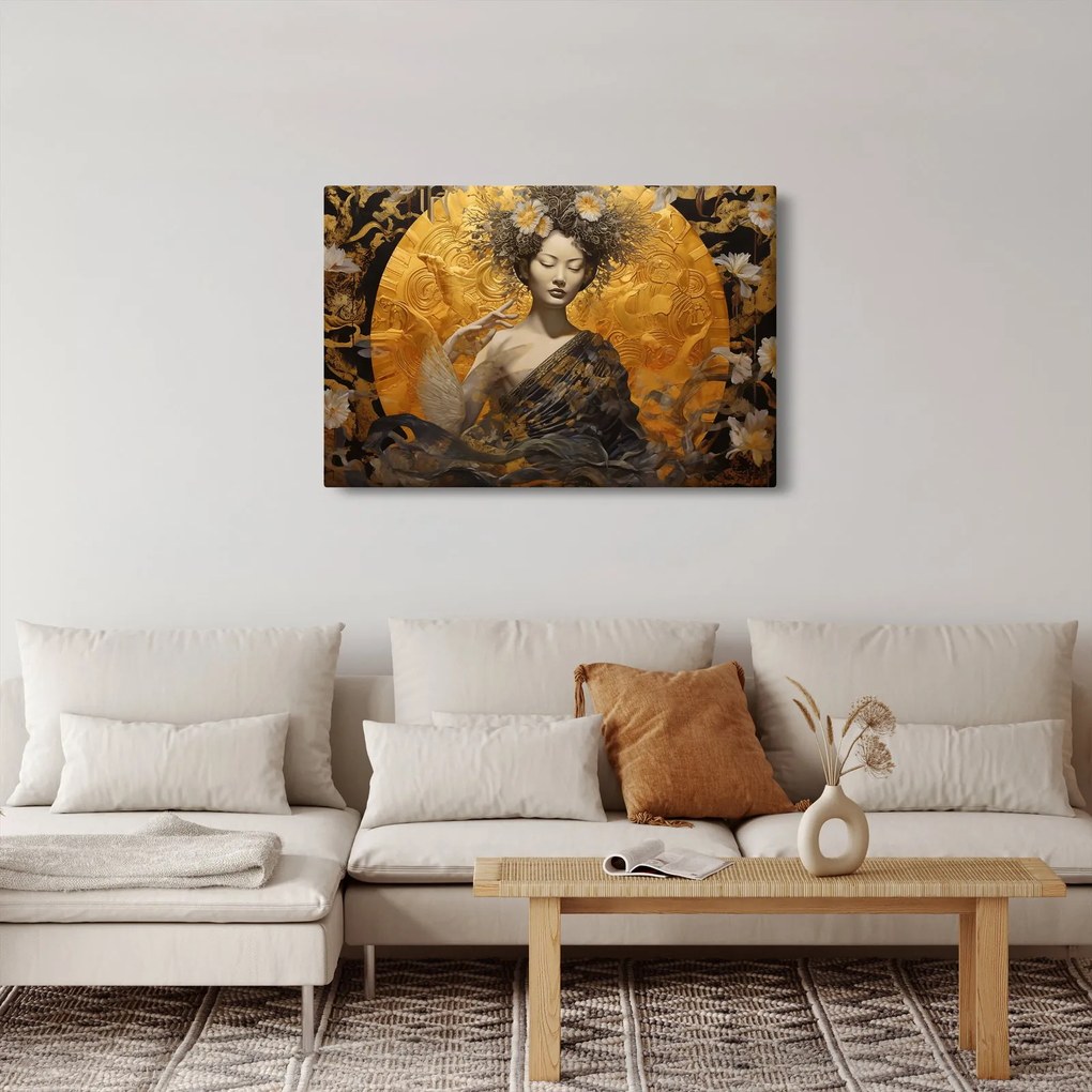Tablou - Doamnă japoneză (90x60 cm)