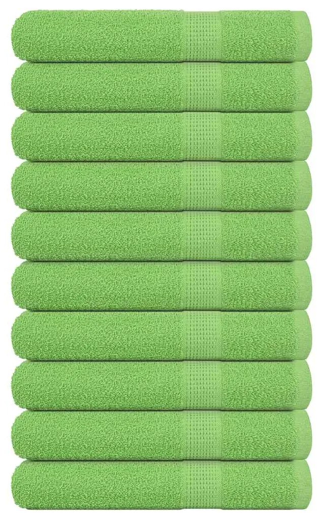 vidaXL Prosoape saună 10 buc Verde măr 80x200 cm 360 g/m² 100% bumbac