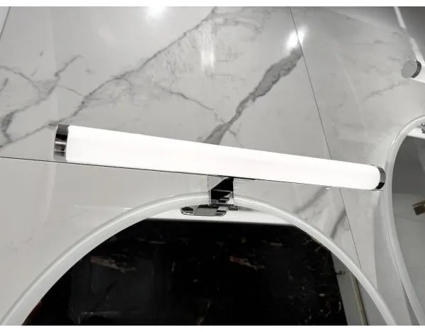 Iluminare LED pentru oglindă de baie, 10W, 230V, 45 cm, IP44, crom lucios