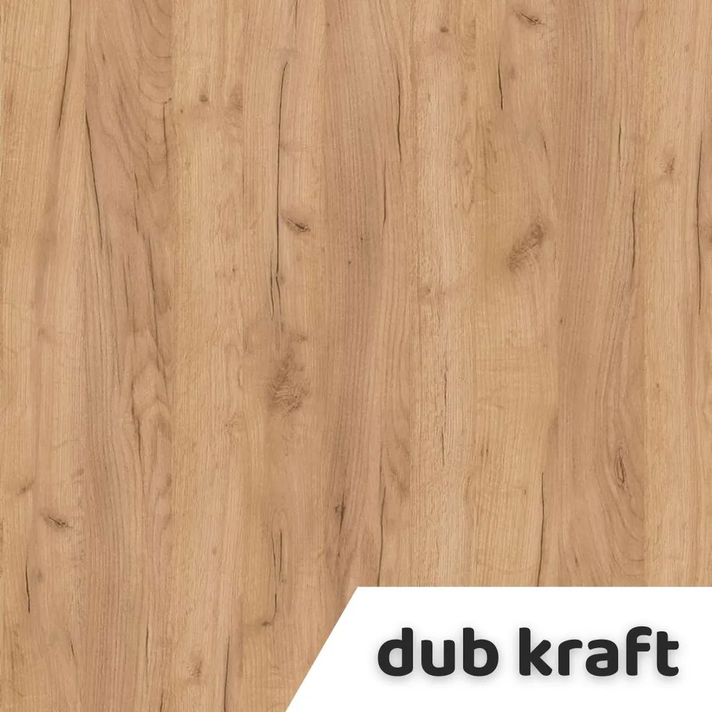Masă înălțime reglabilă OfficeTech D, 120 x 80 cm, picioare albe, stejar kraft