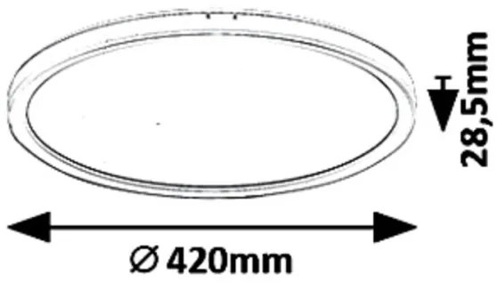 Rabalux 3428 - Plafonieră LED dimerizabilă PAVEL LED/22W/230V